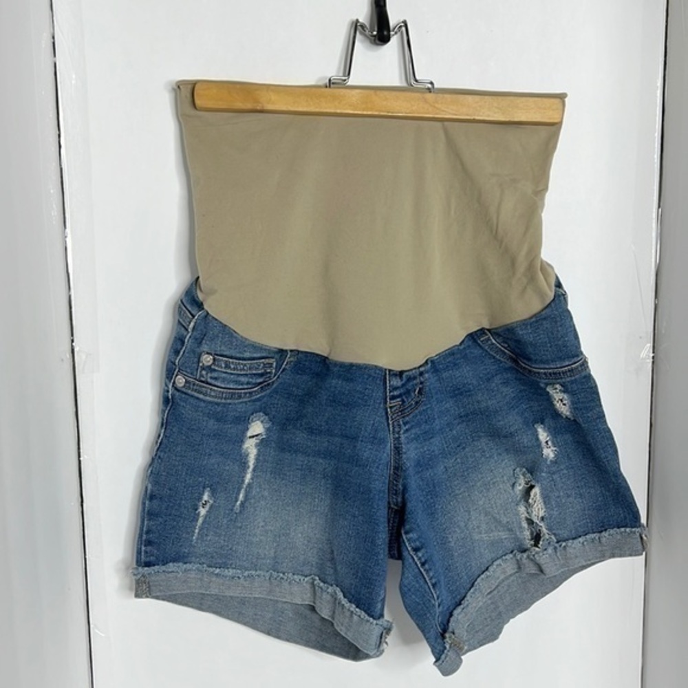 INDIGO BLUE MATERNITY SHORTS